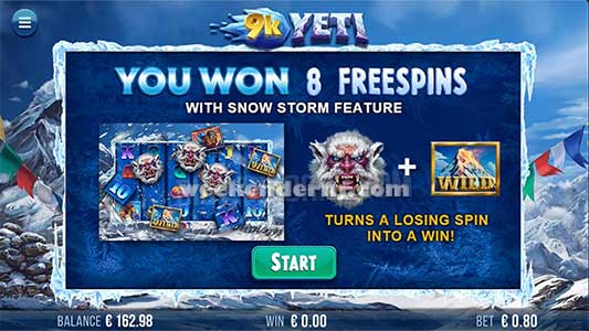 167 Jackpot Slot 9k Yeti RTP 97% - 4ThePlayer